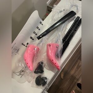 JDParts Boot & Shoe Stretcher Set Pink Adjustable NEW In Box
